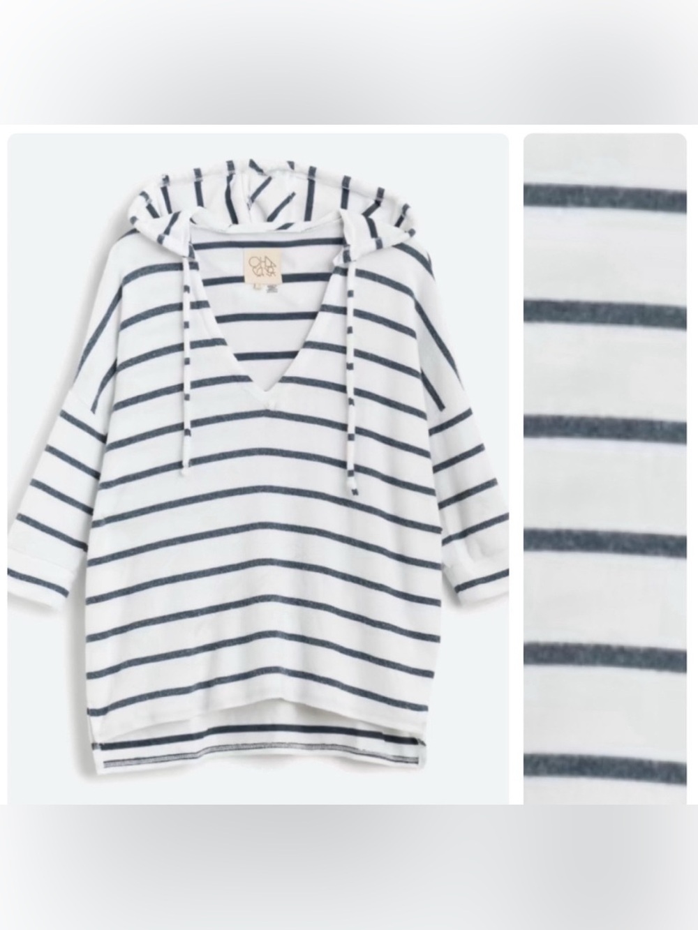 Chaser Olsenn Brushed Hooded Knit Top